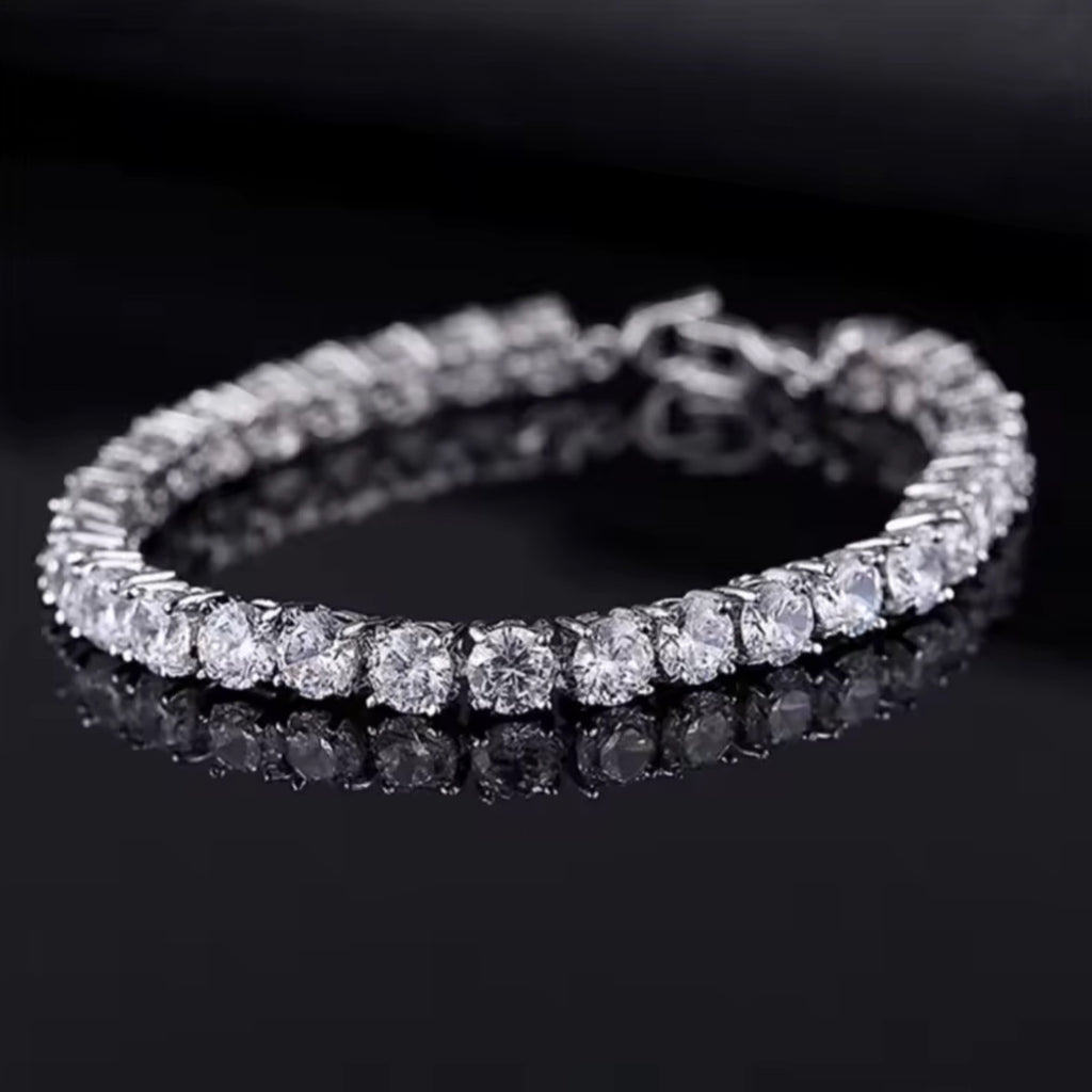 Crystal Line Tennis Bracelet