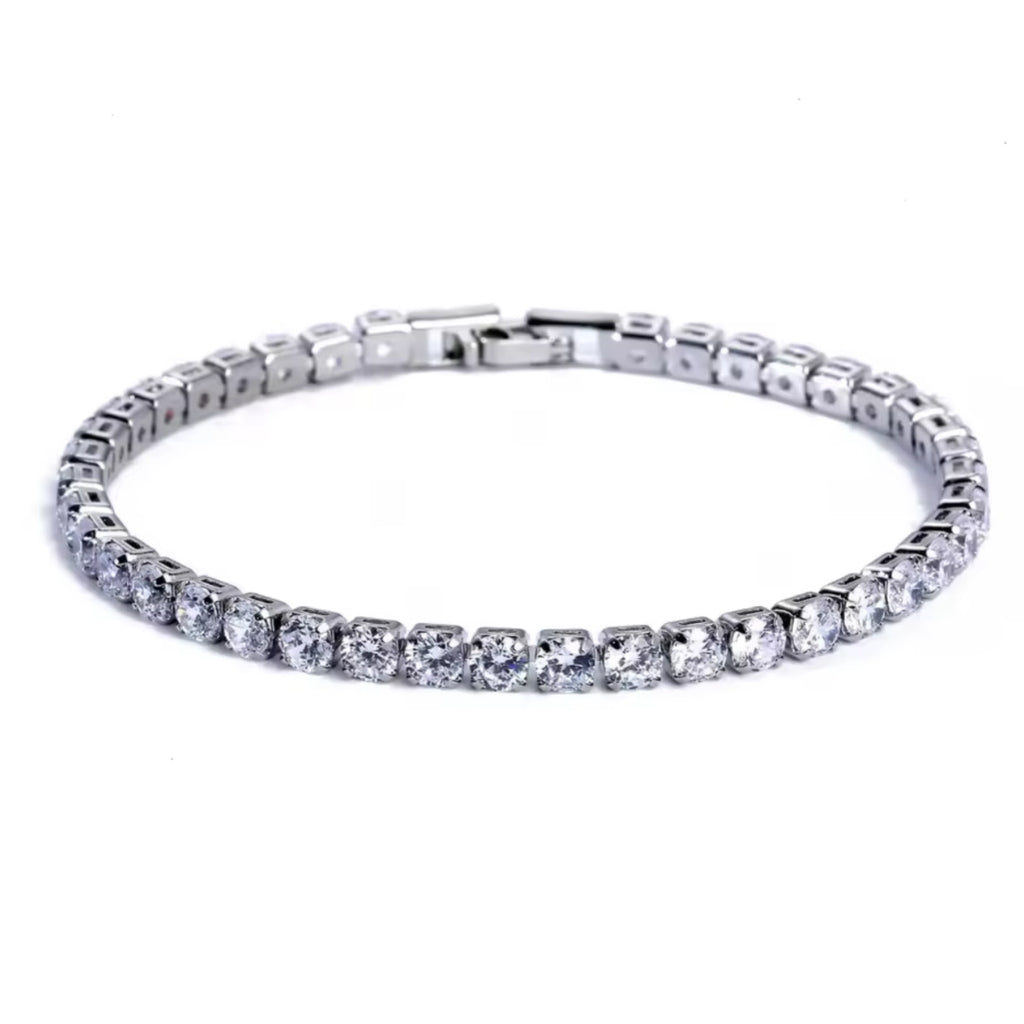 Crystal Line Tennis Bracelet