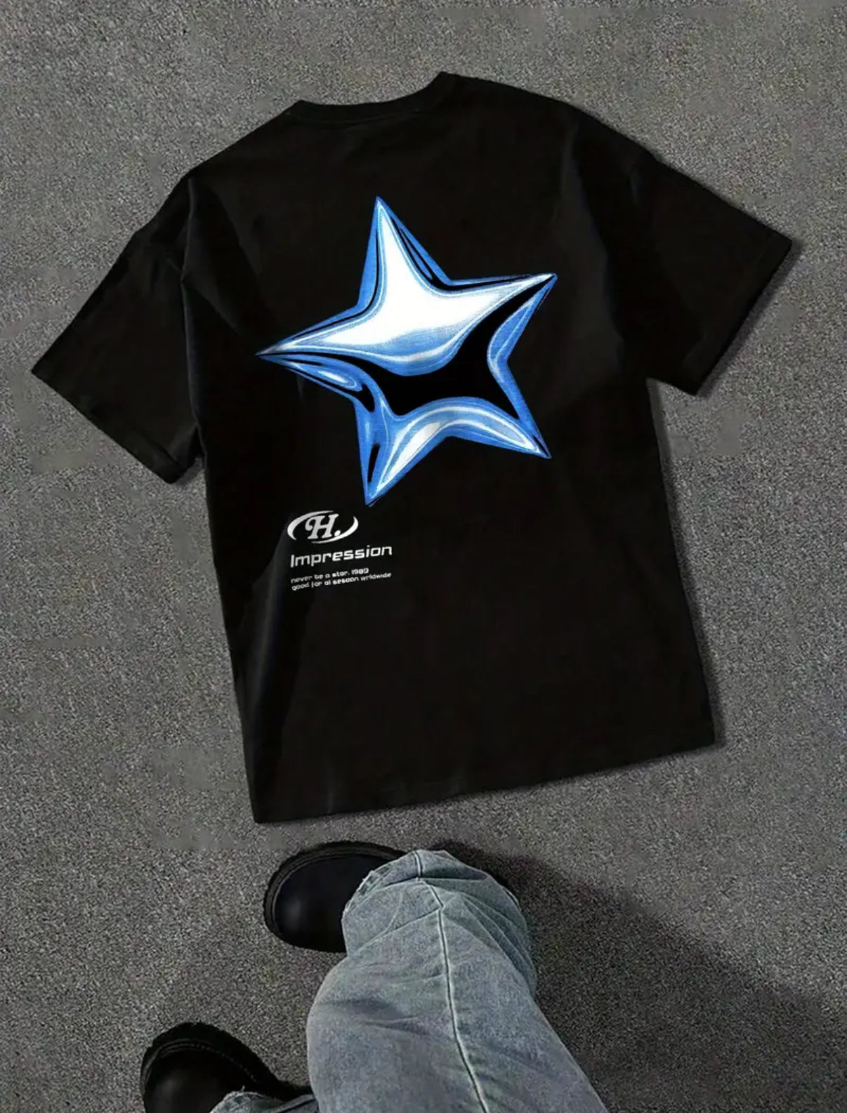 1980 Oversized T Blue Stardust